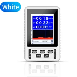 Advanced Nuclear Radiation Detector with Color Display - Professional Geiger Counter and Personal Dosimeter (XR1 - White)