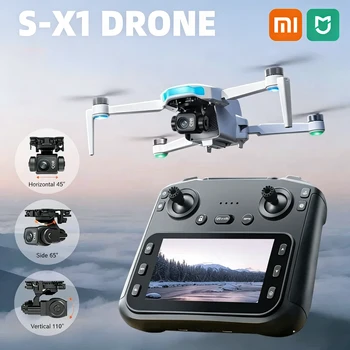 Drone Xiaomi Mjia S-X1 per Fotografia Aerea con Doppia Fotocamera Grandangolare, WIFI FPV Professionale, Quadricottero RC Pieghevole con Motore Brushless
