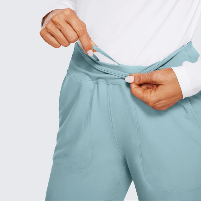 가벼운 편안함과 스타일을 위한 CRZ YOGA 여성용 포켓 조거 바지