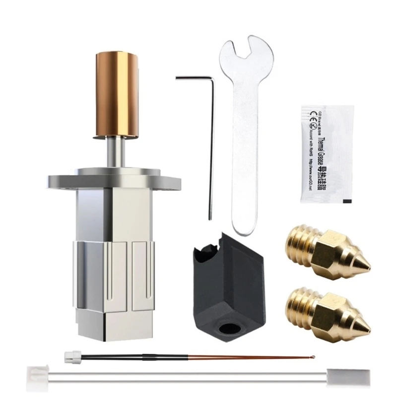 

Для 3D-принтера Hotend обновленный комплект экструдера, нагревательный блок, сопла, термистор 3XUE