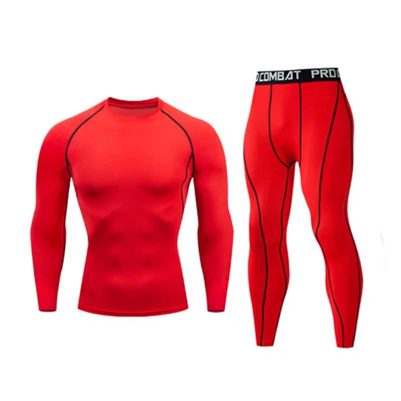 Sports Suit New Men's Compression Running Sets Breathable Tight
