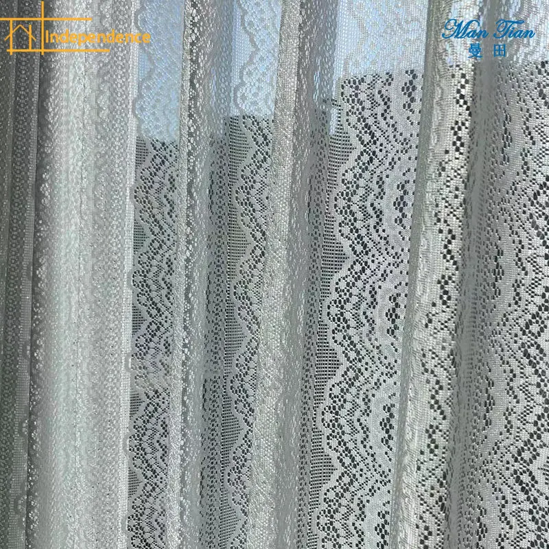 

New Simple Modern Curved Flower Pattern Bedroom Living Room Balcony White Sheer Curtain Curtains for Living dining room bedroom