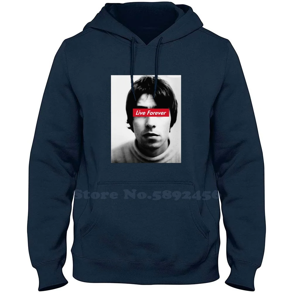 

Live Forever Classic 100% Cotton Толстовка в стиле "кэжуал"