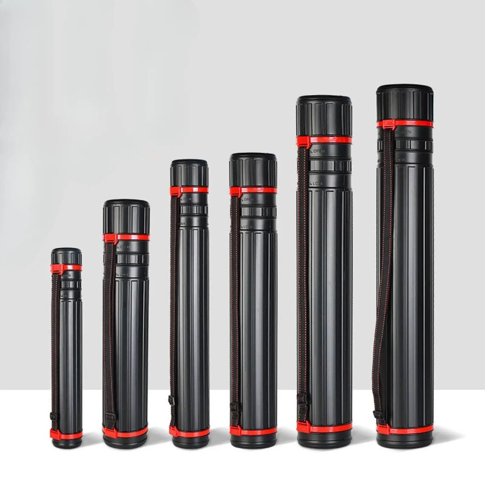 Telescoping Poster Tube Drop Resistant Portable Scalable Painting Cylinder for Outdoor Document Traveling Maps Canvas Architects