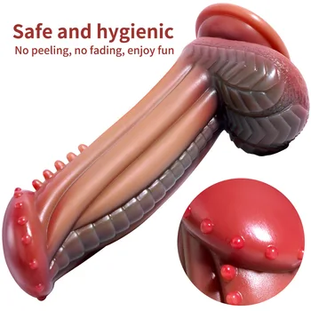 Big Dick on Suction Cup Monster Dildo Realisitic Faloimitator Phallus Adult Sex Erotic Intimate Toys Rubber Phalos for Women Men 3