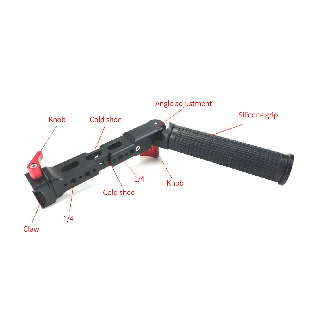 Quick Release Mount Handle Grip for Ronin SC S Gimbal Monitor Bracket 1/4'' Exte
