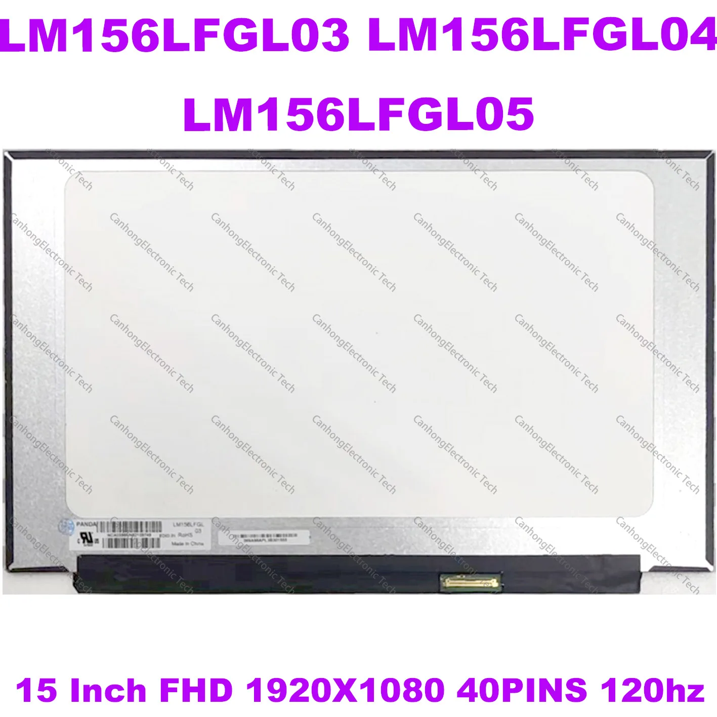 

ЖК-экран для ноутбука Dell G3 P89F LM156LFGL05 LM156LFGL04 15,6 Гц FHD 120*1920 40 контактов EDP IPS светодиодный экран