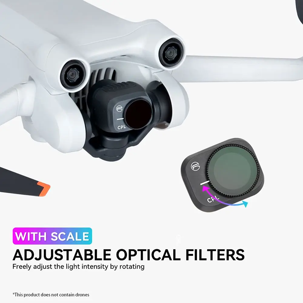 Filter Light Reduction Adjustable Drone Camera Gimbal Lens Optical Glass Filter Protective Film For DJI Mini 3 Pro lens filters