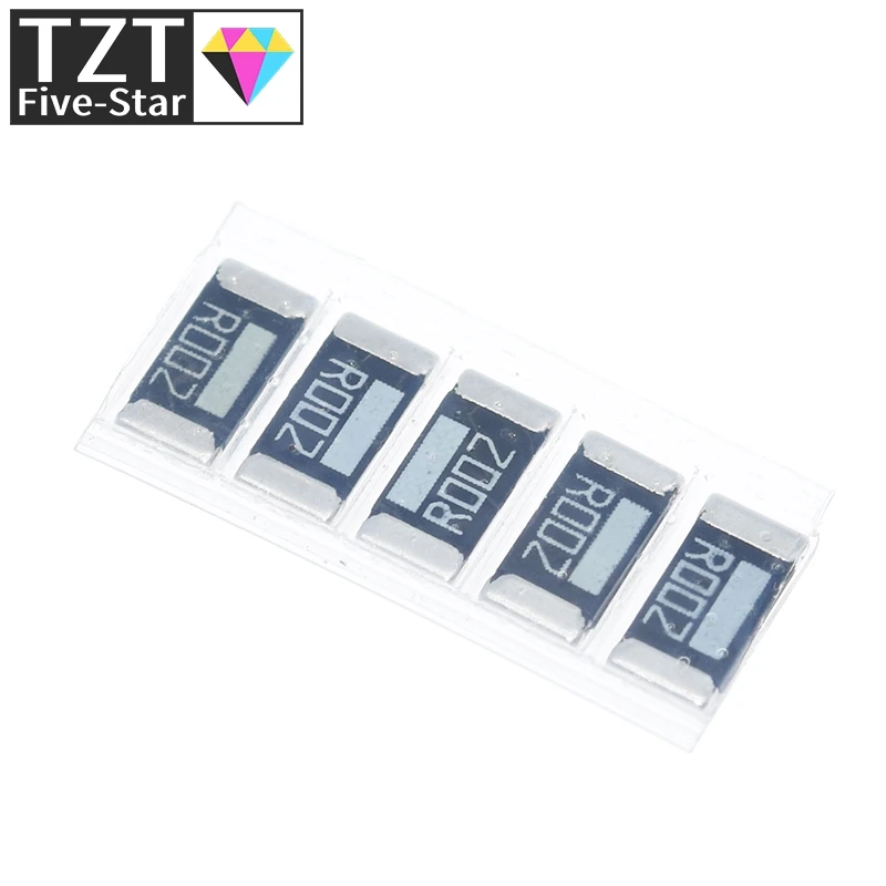 TZT 50PCS Alloy resistance 2512 SMD Resistor Samples kit ,10 kindsX5pcs=50pcs R001 R002 R005 R008 R010 R015 R020 R025 R050 R100