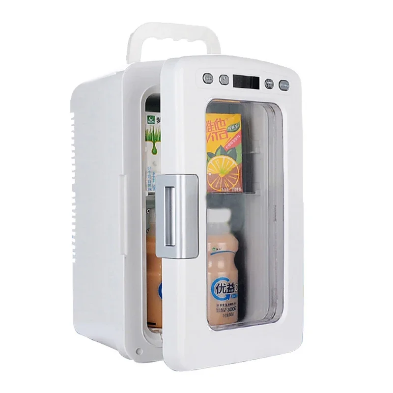 24L car refrigerator beverage heating cabinet dormitory freezer meals incubator hot and cold cabinet freezer 220V/12V