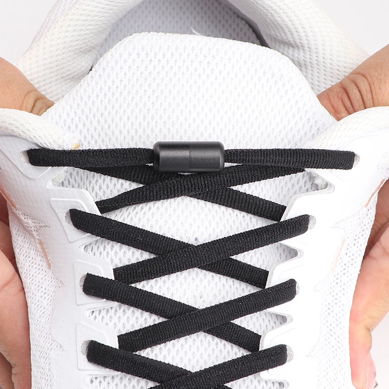 

New No tie Shoelace for Sports Round Shoelaces without ties Colorful Options Elastic laces Sneakers Kids Adult Shoes Accessories