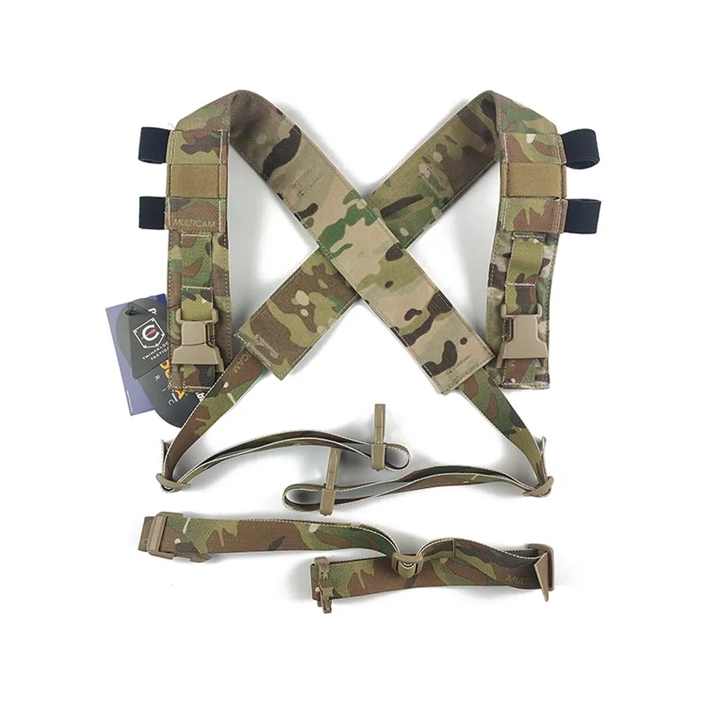 

Tactical Chest Rig X-Harness Suspenders Shoulder Straps for Airsoft Wargame Cordura 500D BT12