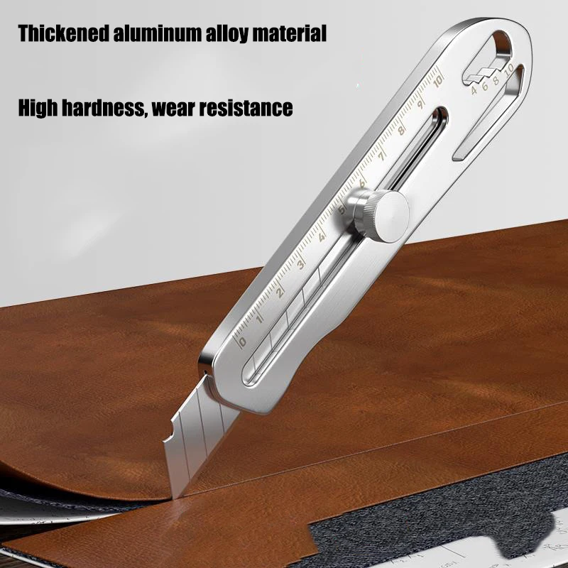 Utility knife All Steel Thickened Stainless Steel Cutting Paper Wallpaper Knife Industrial Grade Ultra-sharp Durable Metal Blade