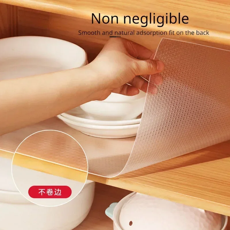 Drawer Liner Reusable Drawer Liners Washable Dustproof and Non-slip Placemats Kitchen Cabinet Mats Refrigerator Non-slip Liners Shelf Paper