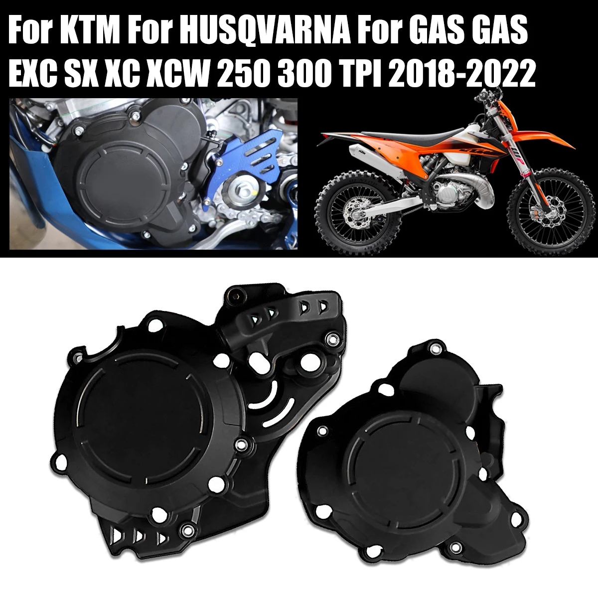 Polisport White Fork Guards for KTM 250 XC tpi 2019-2022 | Australia Polisport White Fork Guards for KTM 250 XC tpi 2019-2022 | Australia