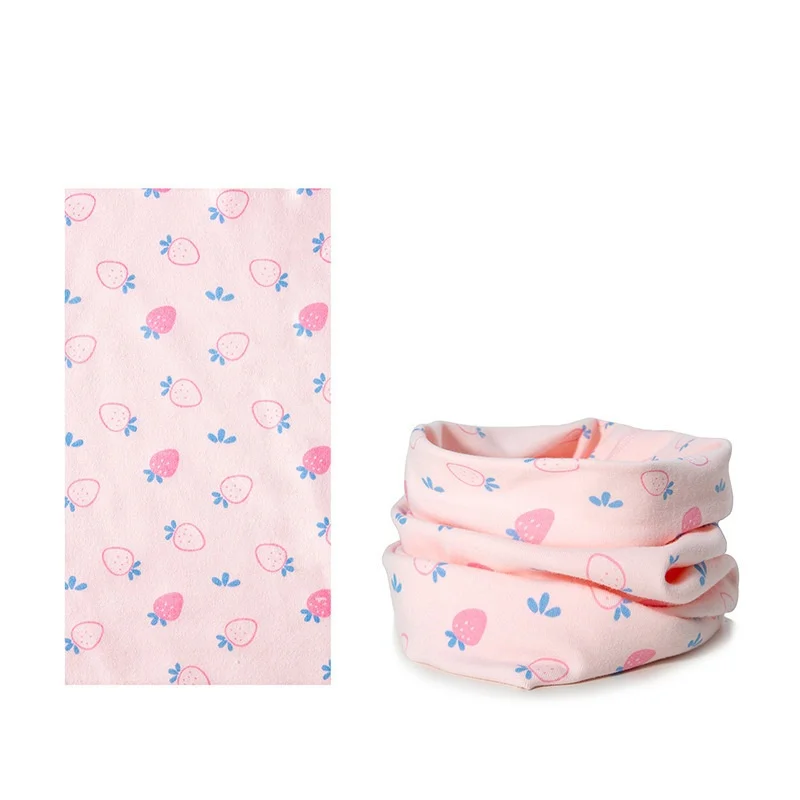 1 Piece New Cotton Kids Scarf Multipurpose O Neck Ring Scarf Solid Print Children Autumn Winter Warm Windproof Scarves For Boys