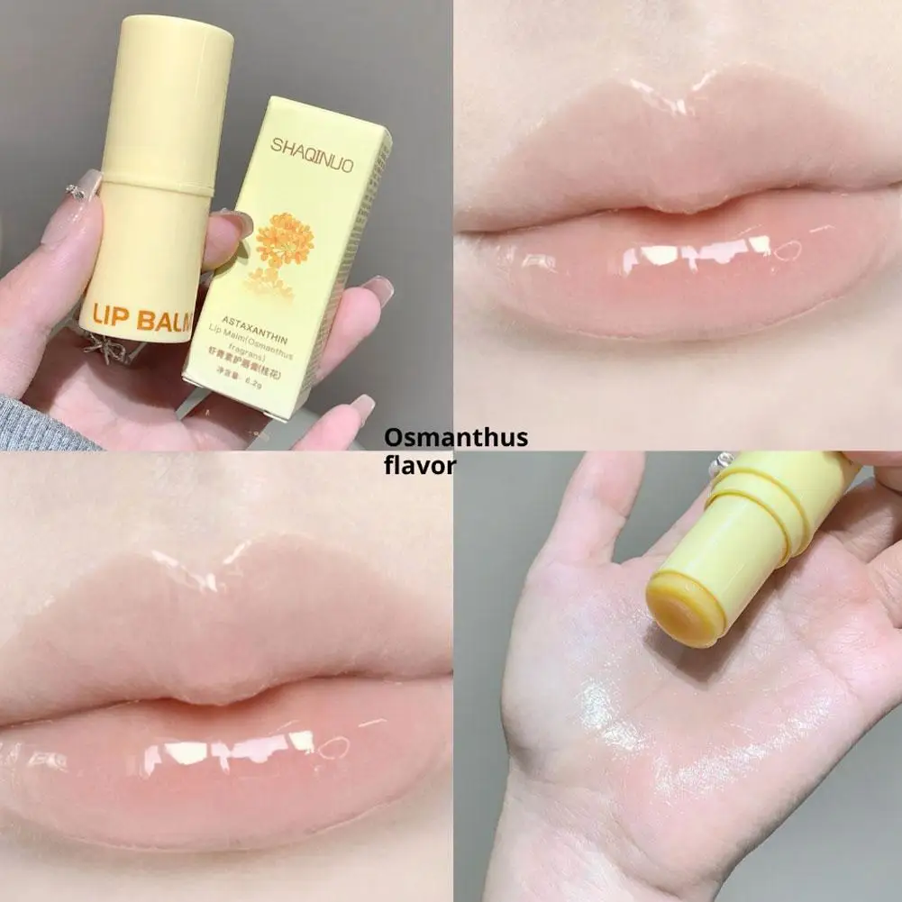 بلسم الشفاه أستازانتين يغذي عميقًا للشفاه، مرطب يد...