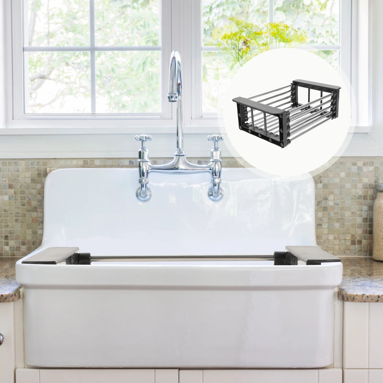 

1Pc Multi-Functional Sink Shelf Kitchen Drain Rack Storage Shelf Storage Rack