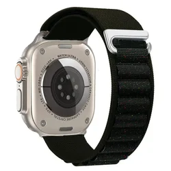 Premium Alpine Loop Nylon Wristband for Series 11 - 10 46mm (25 Black shiny)