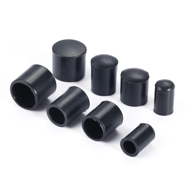 50pcs Rubber Round Tube End Push-in Cap Cover M6 M8 M10 M12 Pipe Plug Screw  Protect Furniture Leg Bolt Safety Chair Feet Table - AliExpress