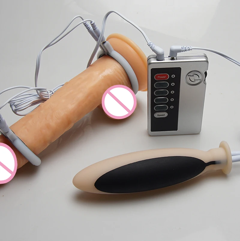 Electro Shock Anal Butt Plug BDSM Toys Electric Sex Cock Ring Electrostimulation Electrostimulator E stim Estim Stimulation