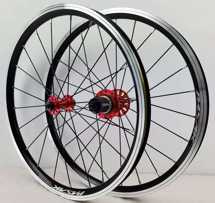 Description Picture 3 of itemFolding Bike Wheelset 20 Inch 406 451 Wheels 20h 24h Rim Brake Quick Release Lever Hub 74-130mm 100-130mm
