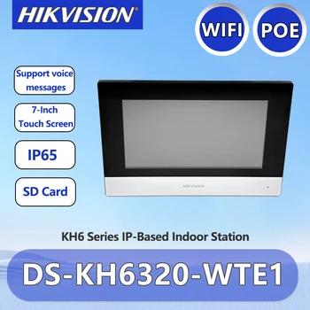 Hikvision Video Intercom Indoor Station 7-Inch Touch Screen Standard POE WIFI Wireless Monitor DS-KH6320-WTE1 DS-KH6350-WTE1 1