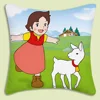 Heidi Peter And Grandpa Alps Goat Mountain Pillow Covers Cartoon Sofa Decorative Home Double-sided Printing Short Plush Cute 5