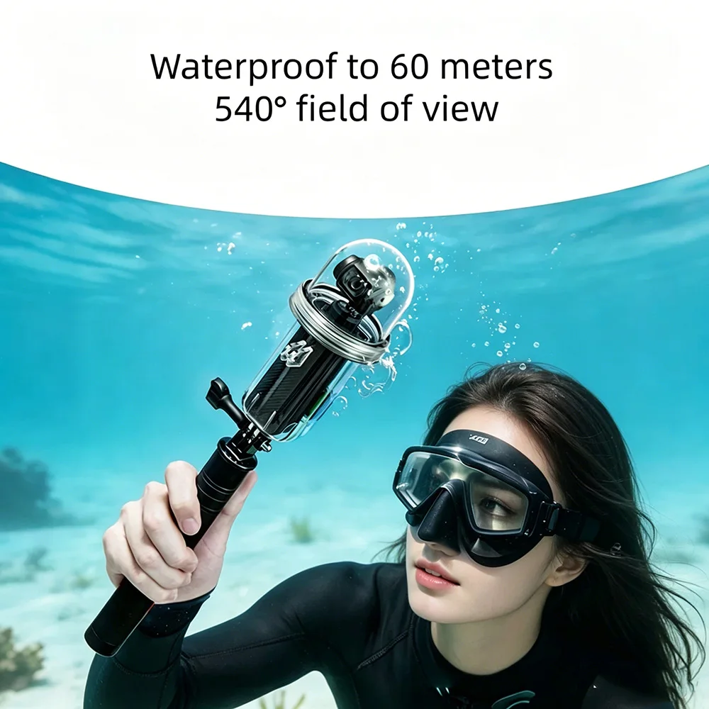 מארז עמיד למים 60M עבור מצלמת DJI Pocket 4 אביזר מגן לצלילה מתחת למים