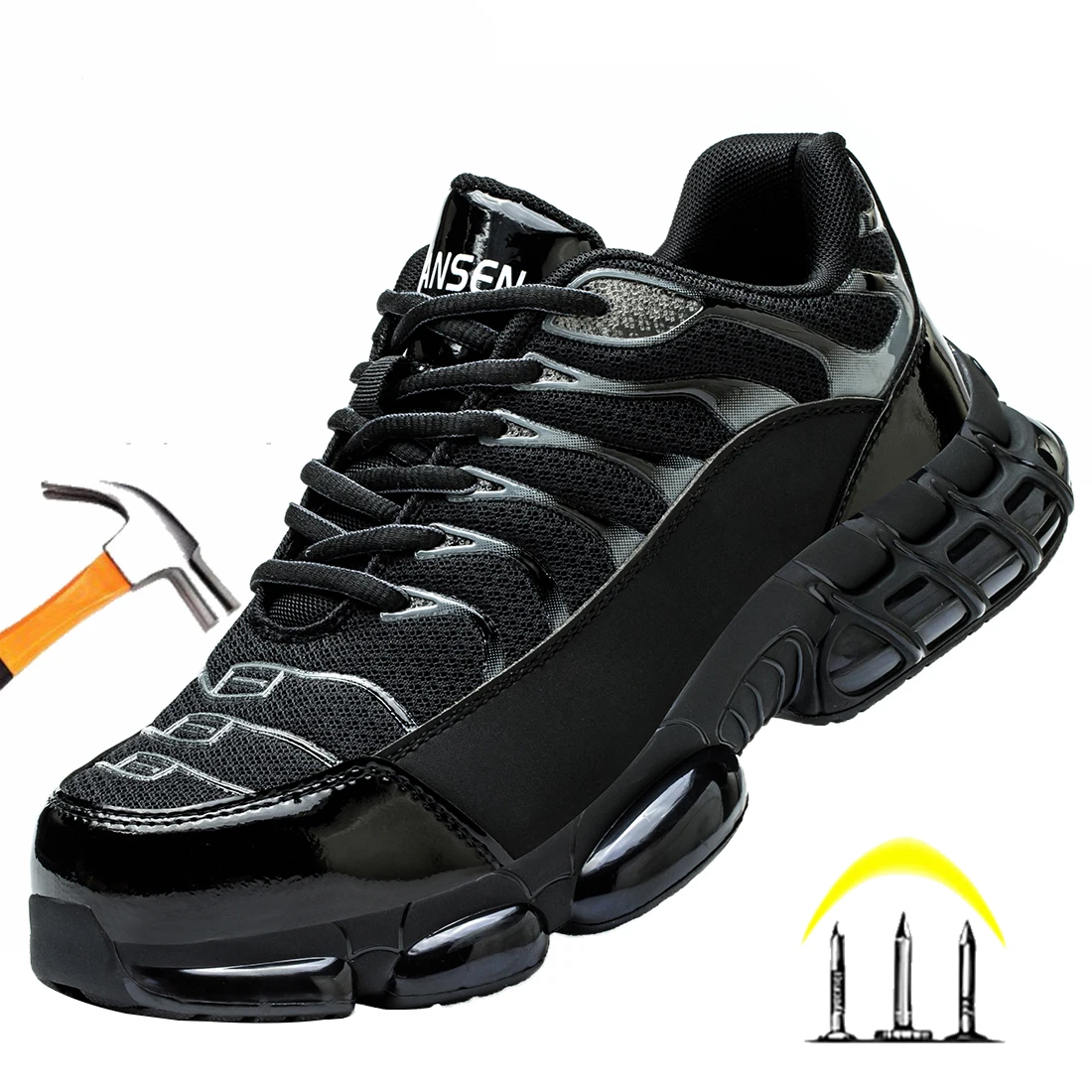 

New Safety Shoes Anti-smash Anti-puncture Work Shoes Breathable Lightweight Work Sneakers Indestructible Protect Shoes Boots