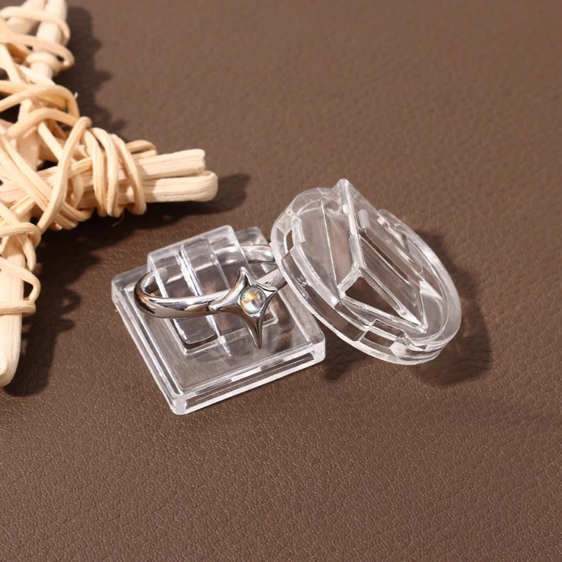 Mini Clear Rings Display Rack Storage Organizer