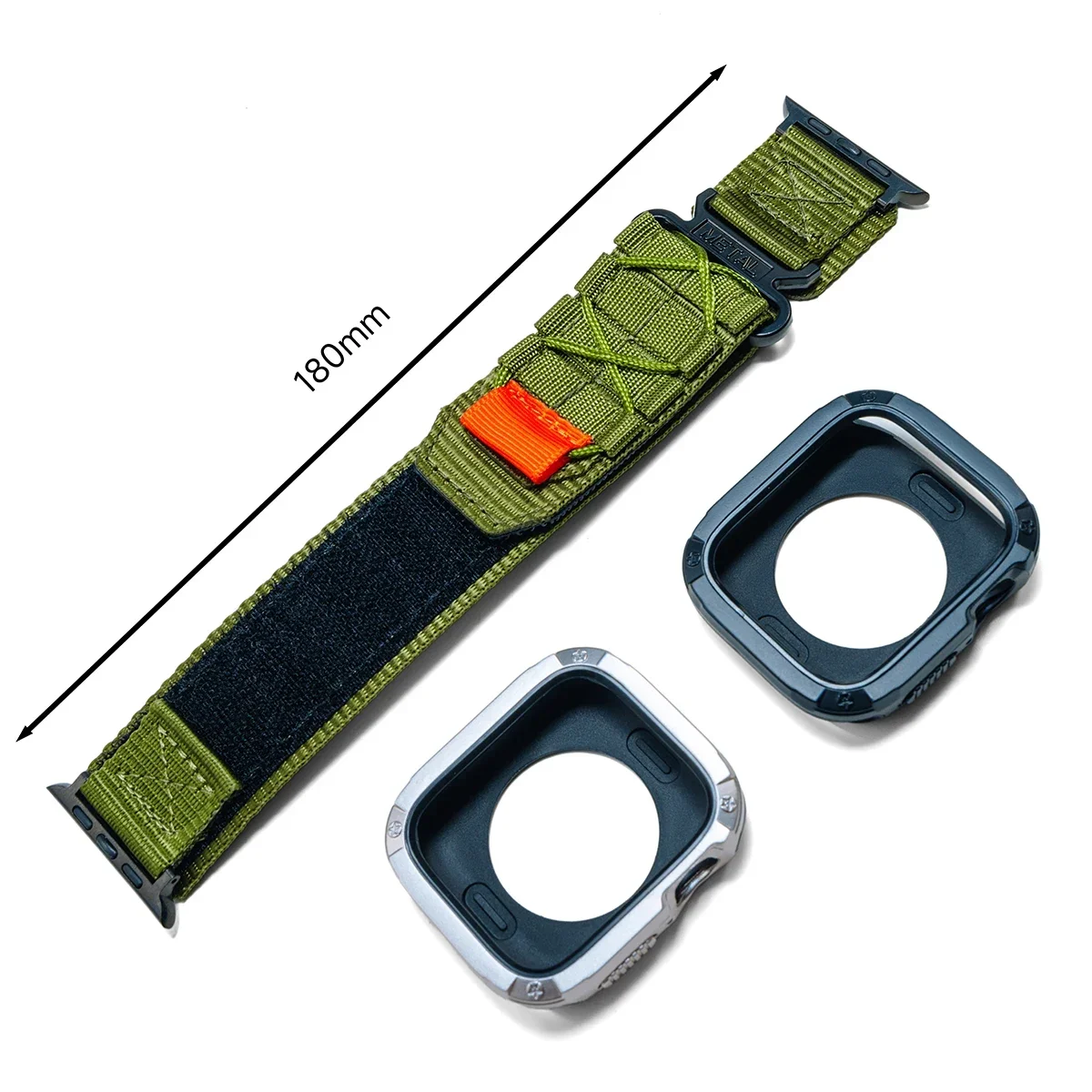 Enhanced Tactical Nylon Strap with TPU Anti-Drop Case
