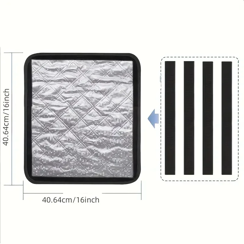 RV-Entlüftungsabdeckung, faltbar, isolierender Schatten, Dachbelüftung, Wärmereflexion, 40,64 cm, für Wohnmobile, Anhänger, Wohnmobil, Wohnwagen, Zubehör – Detail 1