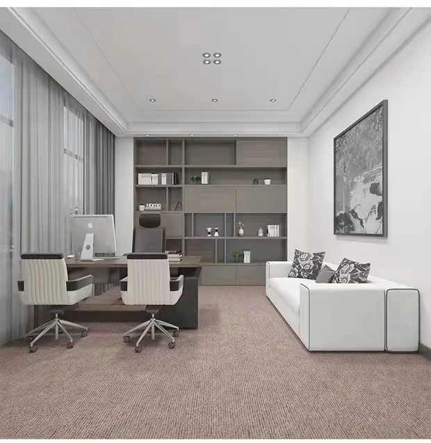 Thiened Office Carpet for Living Room And Bedroom Anti-Slip Soundproof Suitable for Office Desk And Chair Large Area Coverage
