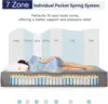 8 Inch Multilayer Hybrid Twin Mattress,Medium Firm Feel,Ergonomic Design with Memory Foam and Pocket Spring 2