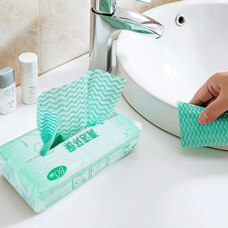 1 Roll Disposable Rag Easy to Tear Kitchen Washcloth Lint Free Kitchen  Towel Anti-Grease Wipe Cleaning Cloth Decontamination - AliExpress