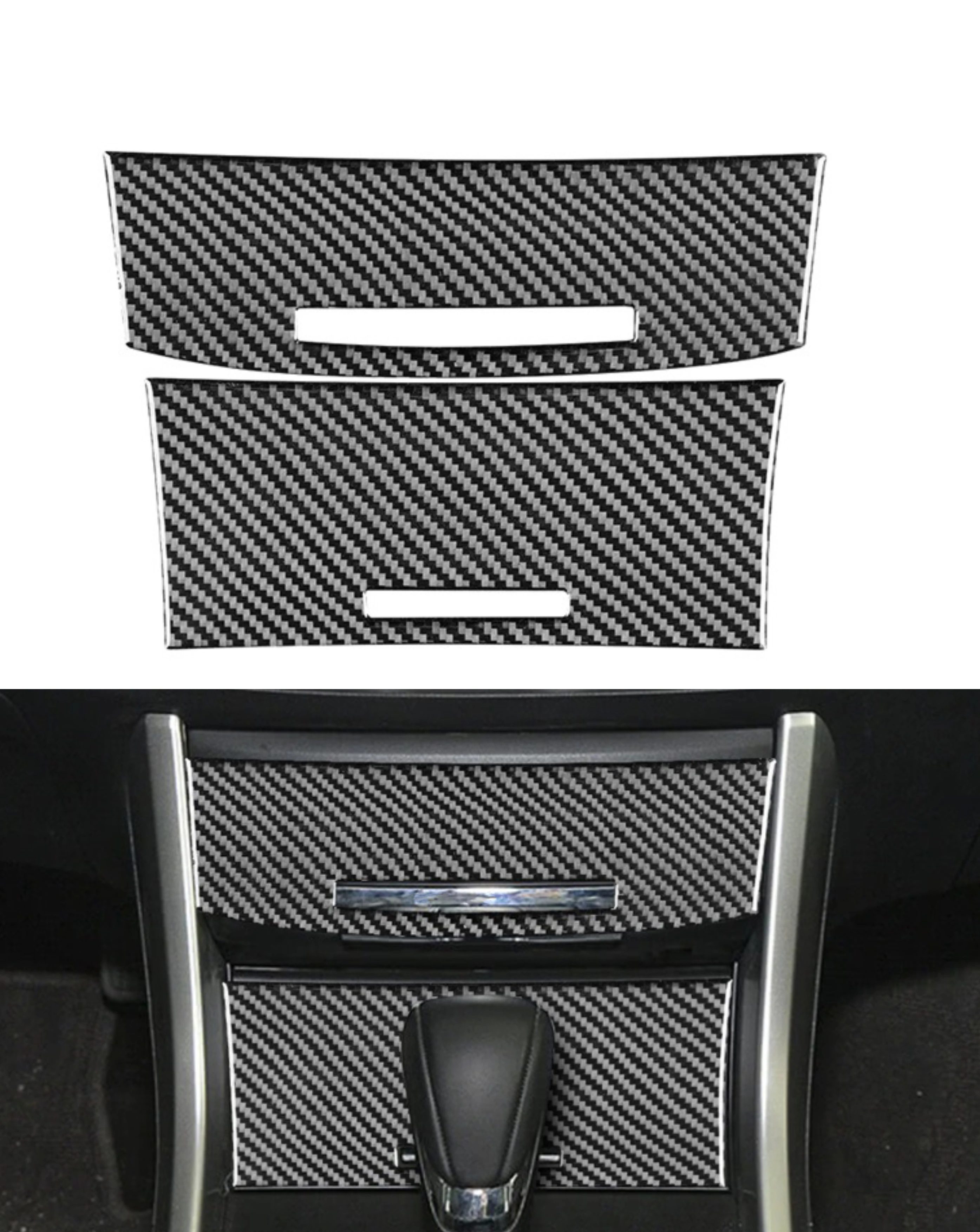 

For Honda Accord 9th 2013 2014 2015 2016 2017 Car Console Cigarette Lighter Cover Trim Carbon Fiber