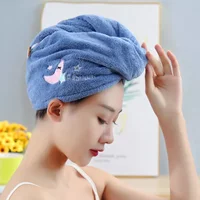 Women Girl's Magic Microfiber Shower Cap Towel Bath Hats for Women Dry Hair Cap Quick Drying Soft for Lady Turban Head 1