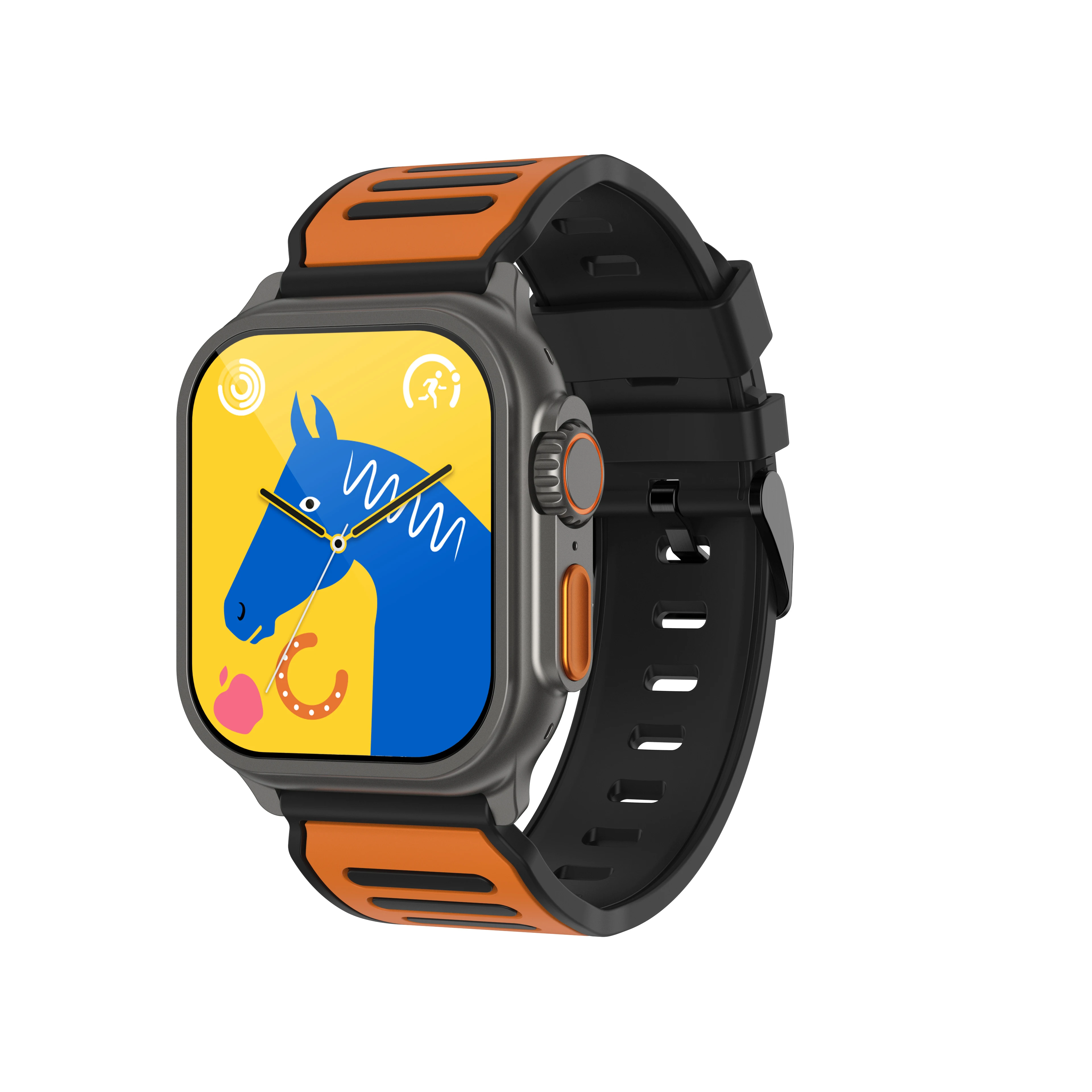 

Men's smart watch, 1.96 "HD large-screen watch, with heart rate sleep tracking, sports mode, waterproof smart watch