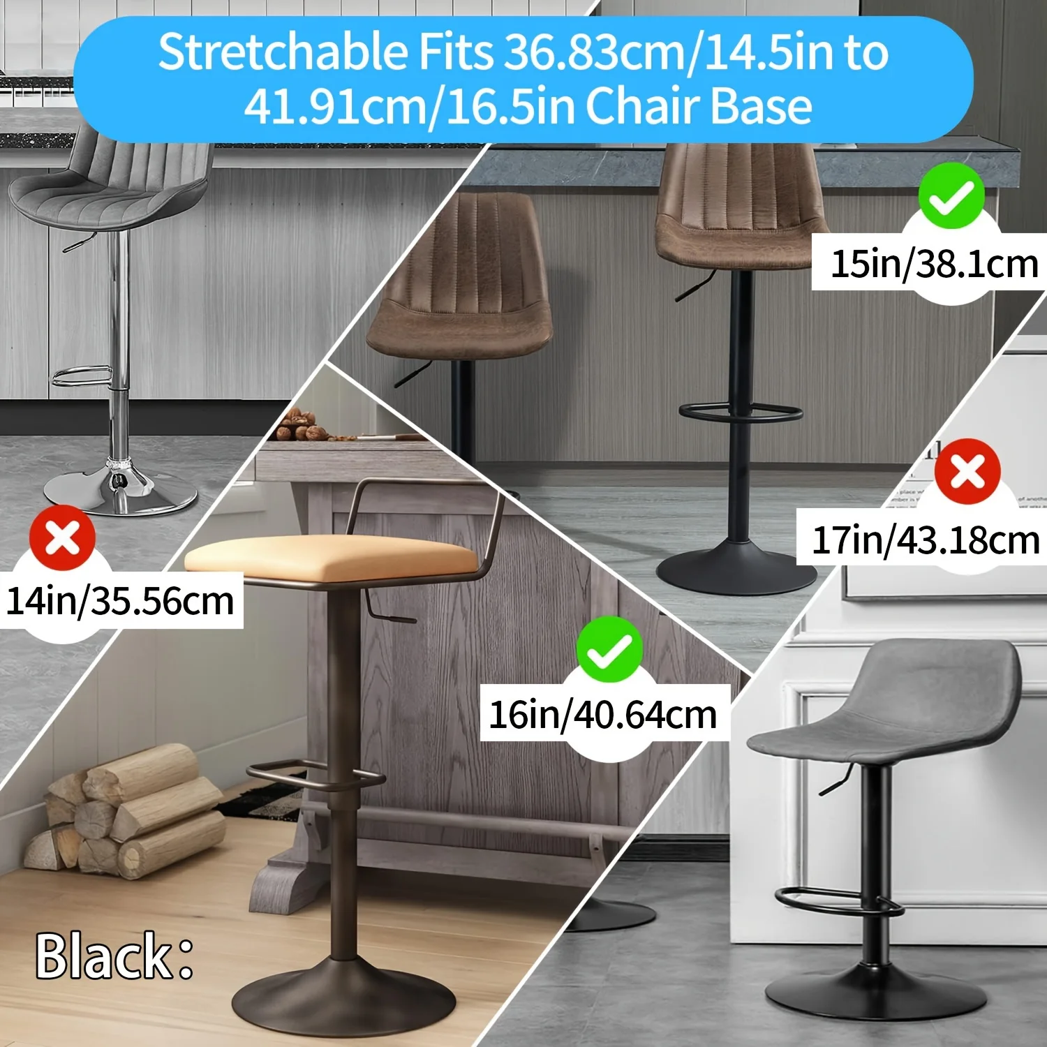 Set of 2 Anti-Slip Silicone Floor Protectors