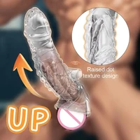 Wiederverwendbare Penis Extender Silikon Kondom Dildo