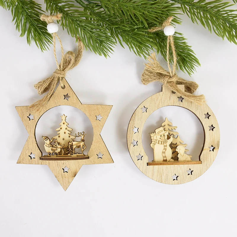 Handmade Wooden Christmas Ornaments | Snowflake, Angel, Christmas Tree,  Star, Snowman, Nativity