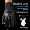 3M Gloves Black Waterproof Winter Warm Cycling Outdoor Sports Running Riding Motorcycle Ski Touch Screen Snowboard Gloves Men 2