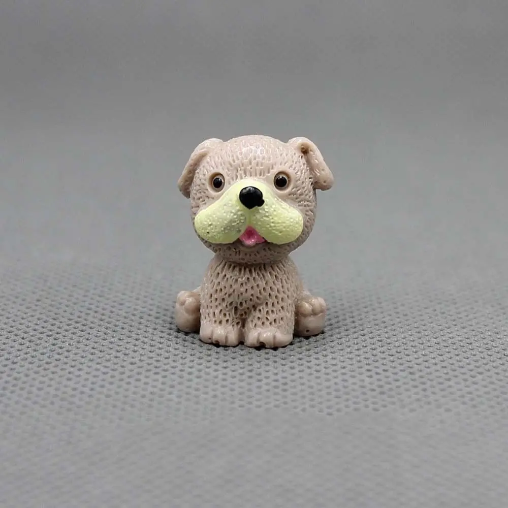 Realistic Mini Resin Dogs Home Decor Cute Animals Puppy Miniature Figurines Model Toy DIY Decoration Dog Ornaments