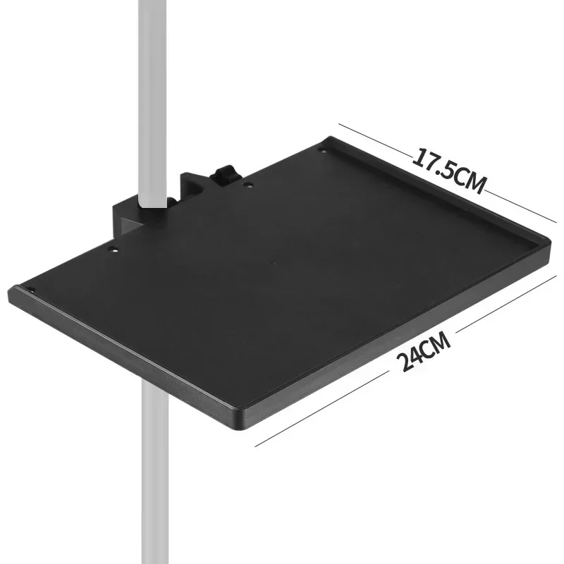 Universal Sound Card Tray Iron Clamp Music Desk Tabletop Tripod Shelf Speaker Clamp-On Mic Stand Speaker Stand Tray Holder