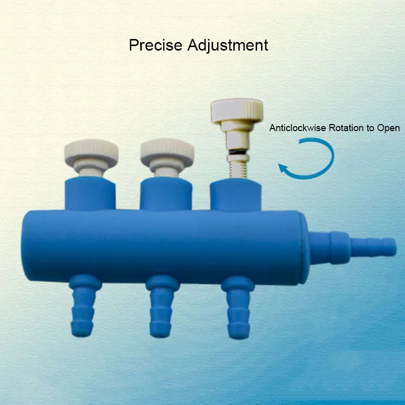 Aquarium Air Splitter Valve Fish Tank Air Pump Flow Splitter Distributor Pump Valve Tap Lever Control Switch