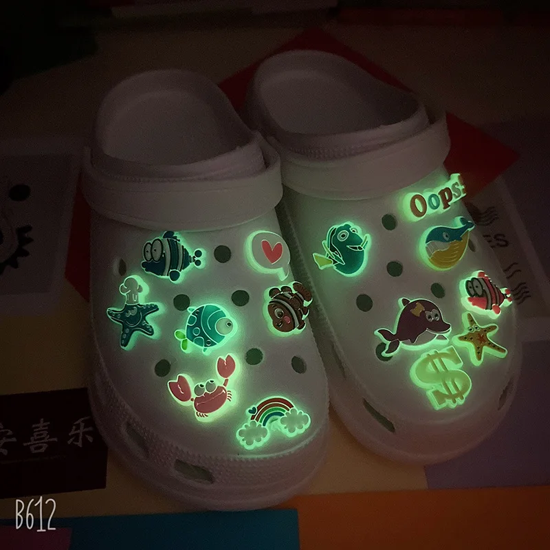 37pcs Glowing Letters Shoe Charms for Croc Shoe Luminous Numbers Shoe  Accessories Fluorescent Croc Decorations In The Dark - AliExpress