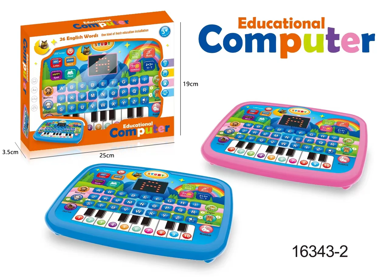 kids cartoon Touch Screen learning toy mini study Pad Tablet Computer Educational gift for kids 5
