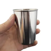 Stainless Steel Metal Cup Beer Cups White Wine Glass Coffee Tumbler Travel Camping Mugs Drinking  Tea Mug Set Outdoor 3