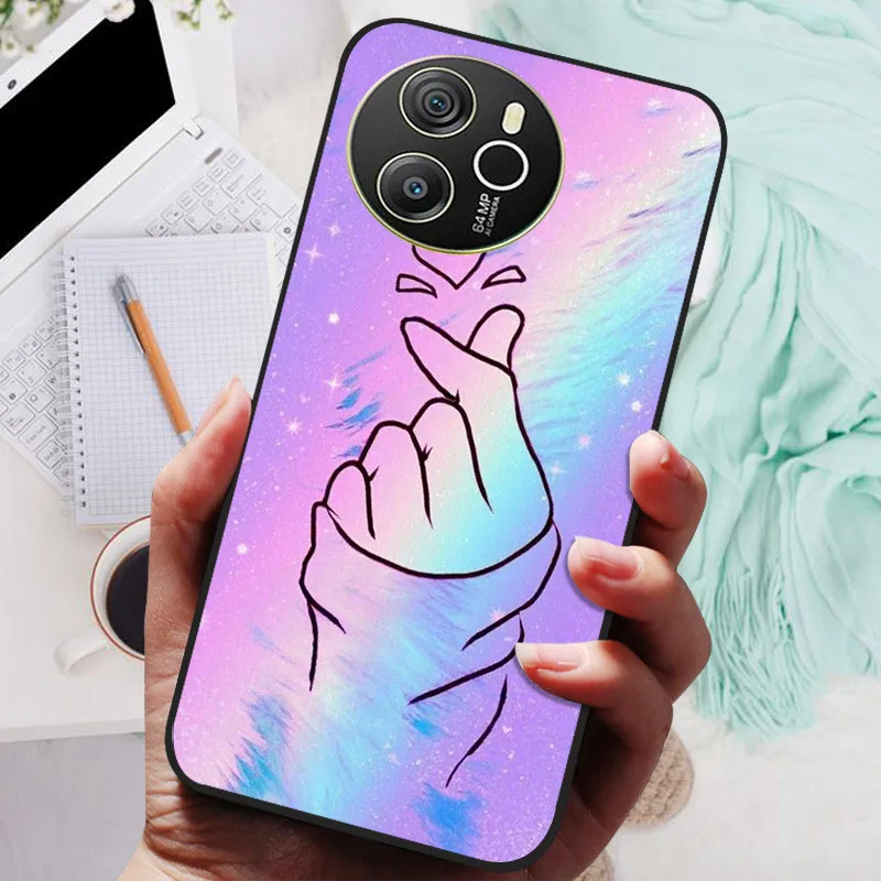 Blackview SHARK 8 Silicone Soft Back Case - Black Lion Wolf Design